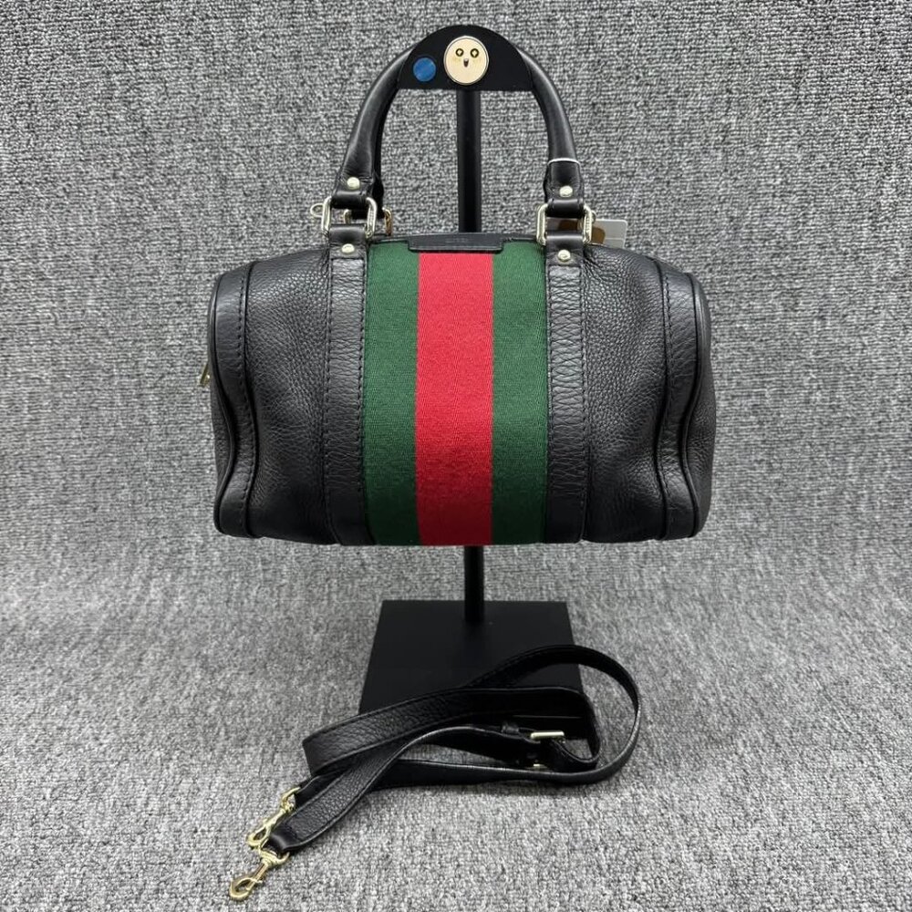 Gucci Boston Small Canvas Vintage Crossbody Bag 625-041125 - Picture 2 of 16